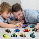 Pull Back Car, 20 Pcs Assorted Mini Truck Toy And Race Car Toy Kit Set, Play Construction Vehicle Playset For Boy Kid Child Party Favors Birthday Game Supplies Pinata Stuffers Easter Egg Hunt Fillers