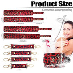 Sex Bondage Cuffs&Rope Bdsm Kit Restraints 14Pcs Set,Adult Kinky Toys With Portable Suction Cup Blindfold For Bed Bathroom Play,Sm Games Sex Toys For Men Women And Couples
