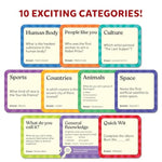Card Game - Dibs, Fast-Paced Trivia Game, Fun & Educational Game For Family, Friends, And Parties, Quick Thinking, 10 Categories, Gifts For Kids, Teens, And Adults Ages 8, 9, 10 & Up