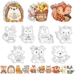 60Pcs Fall Animals Color Your Own Magnets Art Craft Kits for Kids