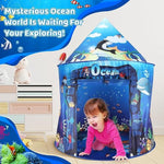 Premium Under The Sea Kids Tent, Ocean Mermaid Play Tent For Kids As Gifts, Pop Up Princess Castle For Boys & Girls As Chirldren Playhouse. Indoor Pretend Toys For Toddlers 3-5