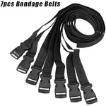 7 Pcs Set Adjustable Bondage Rope For Adult Play, Bdsm Bondage Straps For Women, Sex Toys Restraints Bundle For Extreme Love, Sm Sex Toys For Couples Flirt Play Fetish Cosplay