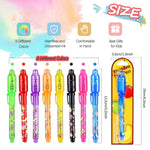 Invisible Ink Pen For Kids, Birthday Party Favors For Girls Boys, Spy Pens With Uv Light Secret Message Magic Markers, Goody Bag Stuffers Toys For 4-12 Year Old Girls Boys Gift (8Pcs)