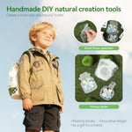 Kids Flower Press Kit with Plant ID Cards, Drawing Board & Dried Flower Art