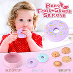 20 Pcs Silicone Tea Party Set For Little Girls Kids Toddlers Tea Set With Tea Pot Cups Food Pretend Play Kitchen Accessories Christmas Birthday Gift For Girls Age 2 3 4 5 6 Year Old Toys