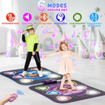 Dance Mat, 2025 Light Up 2-Player Opposing Dance Pad With Single & Double Player Modes, 12-Button Kids Music Toys With Bluetooth, Birthday For 3-12 Year Old Boys Girls
