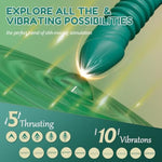 Thrusting Vibrator Rabbit Sex Toy - Vibrators Thrusting Dildo Female Adult Toys, Vibrater Dildos With G Spot & Clitoral Stimulator, Sexual Pleasure Tools For Women, Vibradores Consoladores