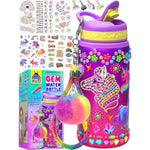 Decorate Your Own Water Bottle Kit for Kids - Perfect Birthday Gift for Girls and Boys Aged 4 to 10