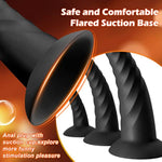 Anal Plug Pack Of 3 Anal Toys, Silicone Adult Sex Anal Trainer Butt Plug For Beginners Advanced Players Anal Training Sets With Flared Suction Base Prostate Massager For Men, Women & Couple (Black)