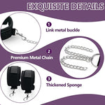 Bdsm Restraints Kit Neck To Wrist Restraints Behind Back Handcuffs Sm Sex Toy With Comfortable And Durable Ball Gags Choker And Adjustable Handcuffs Adult Sex Toy (Black)