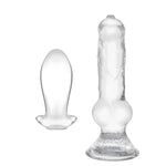 Big Butt Plug Trainer (Clear L) + 13 Inch Realistic Huge Wolf Dog Dildo
