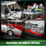 Ghost Car Ecto-1 Building Blocks Kit For Adults, Compatible With Lego Speed, Race Vehicle Building Toy For Kids Boys 8-14, Creative Christmas Birthday Gift For Ghost Bus Movie Fans (646 Pcs)