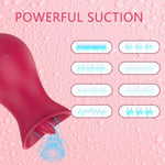 Vibrator Rose Dildo Sex Toys- Upgraded Adult Toys 18 Sucking And Vibrating Modes For Female Clitoral Nipple, Rose Suction Sex Toys Women G-Spot Vibrator For Female Couple Adult Toys Sex Games