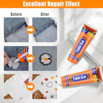Permanent Fabric Glue for Clothes, Denim, Leather, Polyester, Fabrics, Doll Repair, and Alterations