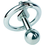 New Inverted Male Chastity Device Negative Cock Cage Lock Stainless Steel Penis Rings (Ring 50Mm, Fk-159)