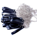 Faux Leather Leash Accessories Bdsm Metal Chain For Choker Necklace Adult Sex Game For Couples