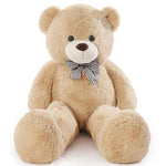 Big Teddy Bear 4Ft Giant Soft Stuffed Animals Cute Plush Toy For Girlfriend Women Kids For Valentine'S Christmas Birthday (Light Brown, 47 Inches)