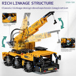 5 In 1 Stem Building Block Set For Kids Ages 8-14, Remote Control And App Controlled Excavator/Crane/Truck/Bulldozer/Roller, Birthday Gift For 8 9 10 11 12+ Years Old