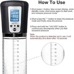 Electric Penis Enlargement Vacuum Pump, 4 Suction Strengths, Rechargeable Automatic High Vacuum Penis Enlargement Extension Pump, Male Couple'S Toys, Comes With Pocket Cat (Upgraded Large)