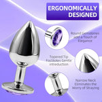 Jewel Anal Butt Plug 5 Piece Set Sm Crystal Diamond Base Beginners Advanced Users Prostate Massage Anal Toys For Adult Sex Toy Unisex