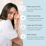 Menstrual Disc, Reusable Medical-Grade Silicone Period Disc
