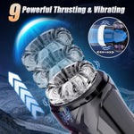 Male Masturbator Penis Pump Sex Toy For Men - Upgrade Motorcycle Shape With 9 Thrusting/Sucking/Vibrating Heating Mode Male Sex Toy, With Phone Stand And Handles Free Penis Trainer Sex Machine
