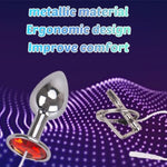 Electric Shock Adult Products Threaded Hollow Urethra Penis Plug Metal Anal Plug Set Adult Toys