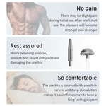 7.5" Shower Hollow Urethral Plug Male Penis Plugs Flexible Tube With Mushroom Head For Prostate Masturbation Orgasm Rod Cock Sex Toys Urethra Stimulation Training Dilator For Adult Gay Men