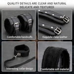 Bdsm Bondage Restraints Kit, 14Pcs Upgrade Leather Couples Sex Toys With Storage Bag, Body-Safe Sexual Pleasure Tools For Women And Men
