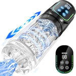 Male Masturbator Adult Toys, Penis Pump Male Sex Toys For Men Pocket Pussy 7 Thrusting Rotating Vibrating Sucking Licking Stroker Lcd Sex Machine Games Adult Sex Toy With App