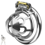 Stainless Steel Chastity Cage Male Chastity Device Cock Cage Locked Penis Cage Sm Bondage Gear Chastity Sex Toy For Men (1.96 Inch)