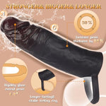 6 Inchs Penis Sleeve-M Size, Brown Realistic Thick Slicone Adult Cock Toys, Alargamiento De Pennis Extender & Pennis Sleeve Girth Enhancer For Men Couples Adult Sex Ateroeri Toys & Games