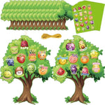 Fruit of the Spirit Bible Tree Craft Kits for Kids, 16 Sets, 6.4 x 8.4 inches