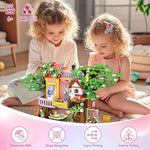 Creative Tree House Building Blocks Set, 840 Pcs Stem Forest Treehouse Toy With Swing And Animals – Birthday Gifts For Boys And Girls Ages 6-12+