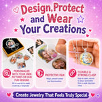 Girls Jewelry Making Kit with Necklace and Bracelet Crafting Set