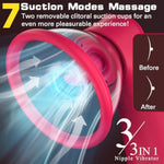 Pussy Pump Sex Toys - 3 In 1 Suction/Licking/Vibration Female Nipple Pussy Sucker Automatic Vacuum Vagina Pump, Women Sex Toys - Pumps & Enlargers For Women Sexual Enhancers Clit Nipple Stimulation