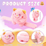 15 Pcs Monster Stuffed Animal Slap Bracelets For Kids Cute Plush Animal Slap Bracelets Monster Party Favors Christmas Toy Bulk Christmas Goodie Bag Stuffers For Kids Halloween Xmas Gifts