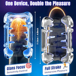 Male Masturbator Sex Toys For Men - Pocket Pussy Adult Toys With 7.8In Adjustable Thrusting Length & 9 Speeds, Lcd Male Sex Toy Hands Free Masturbators With 2 Sleeves & Phone Stand Male Stroker