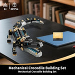 Crocodile Building Sets,Stem Dinosaur World Park Building Toy,Sea Creatures Creativity Model Building Kit,Mechanical Animal Brick Set,Birthday Christmas Valentines Gifts For Kids Boys Girls 8+