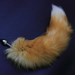 Fox Tail Anal Butt Plug G-Spot Stimulating Great Pleasure Valentine'S Sex Toy(Yellow)