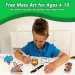 Aqua Puffs 3D Animal Art Kit for Kids, 15 Paint-by-Number Color & Inflate Crafts