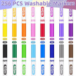 Bulk Washable Markers for Kids, 16 Colors, 256 Count