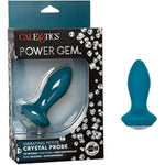 Power Gem Vibrating Petite Crystal Probe - Blue