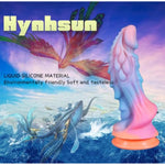 Realistic Phoenix Dildo, 8.46 Inch Thick Giant Anal Dildo With Powerful Suction Cup, Hands Free Play, Silicone, Blue And Pink Gradient Colours, G-Spot Dildo Anal Plug Prostate Massager For Women, Men