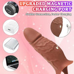 Reusable Vibrating Penis Ring Cook Rings For Men Erection Sex Silicone Sex Toy Couples Adult Sex Toys For Men Women Sex Swing Vibrating Cock Ring Gspot Stimulation Gay Sex Toys Penis Extender