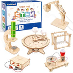 6-In-1 Stem Science Kits For Kids, Wood Arts And Craft Kits, Stem Toys For Boys Girls Age 8-12 5-7 8 10 12 13 14 Gift Idea, 3D Puzzles Building Engineering Model Set