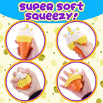 Sensory Toys Squishy Toy Food - Stress Relief Squishies For Girl Kids Age 4 6 8 10 Kawaii Jumbo Diy Slow Rising Squeeze Autism Unicorn Gift Ice Cream Cake Milk Shake Donut Painting Art Set