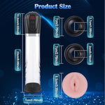 Electric Vacuum Penis Pump - Cock Enlarger With Pocket Vagina & 4 Suction Intensities, High-Vacuum Air Pressure Penis Enlargement Extend Pump For Men Bigger Stronger Harder Erection