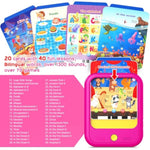 Kids Learning Tablet Educational Learning Pad For Toddlers 2-5 To Learn Alphabets, Numbers, Foods, Time, Music, Vehicles, Tablet Toy For Toddlers Ages 2 3 4 5 6 Years Old