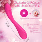 Sex Toy G Spot Vibrator,Rose Vibrators With 7 Vibration Modes And One Burst Button,Dildo Vibrator Premium Soft Waterproof Silicone Adult Sex Toys For Women Couples